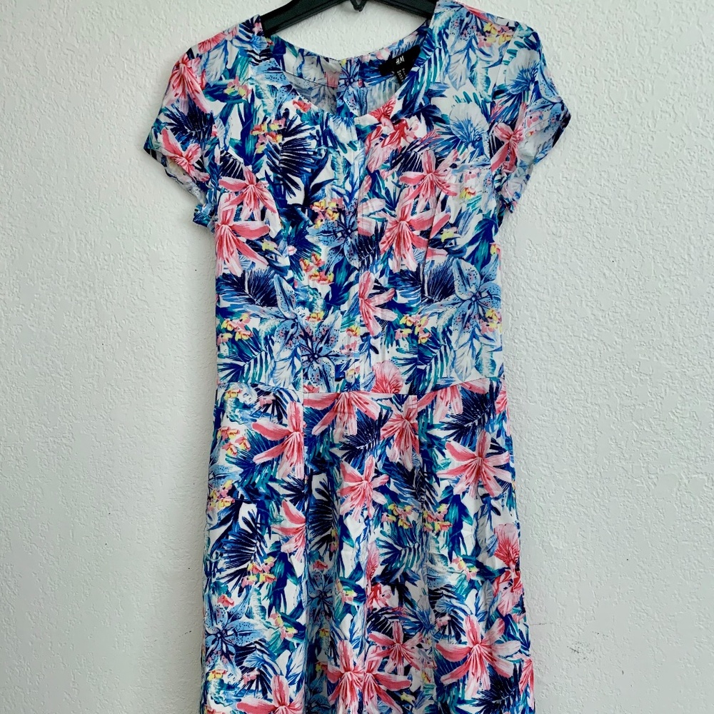 H&M Floral Midi Dress